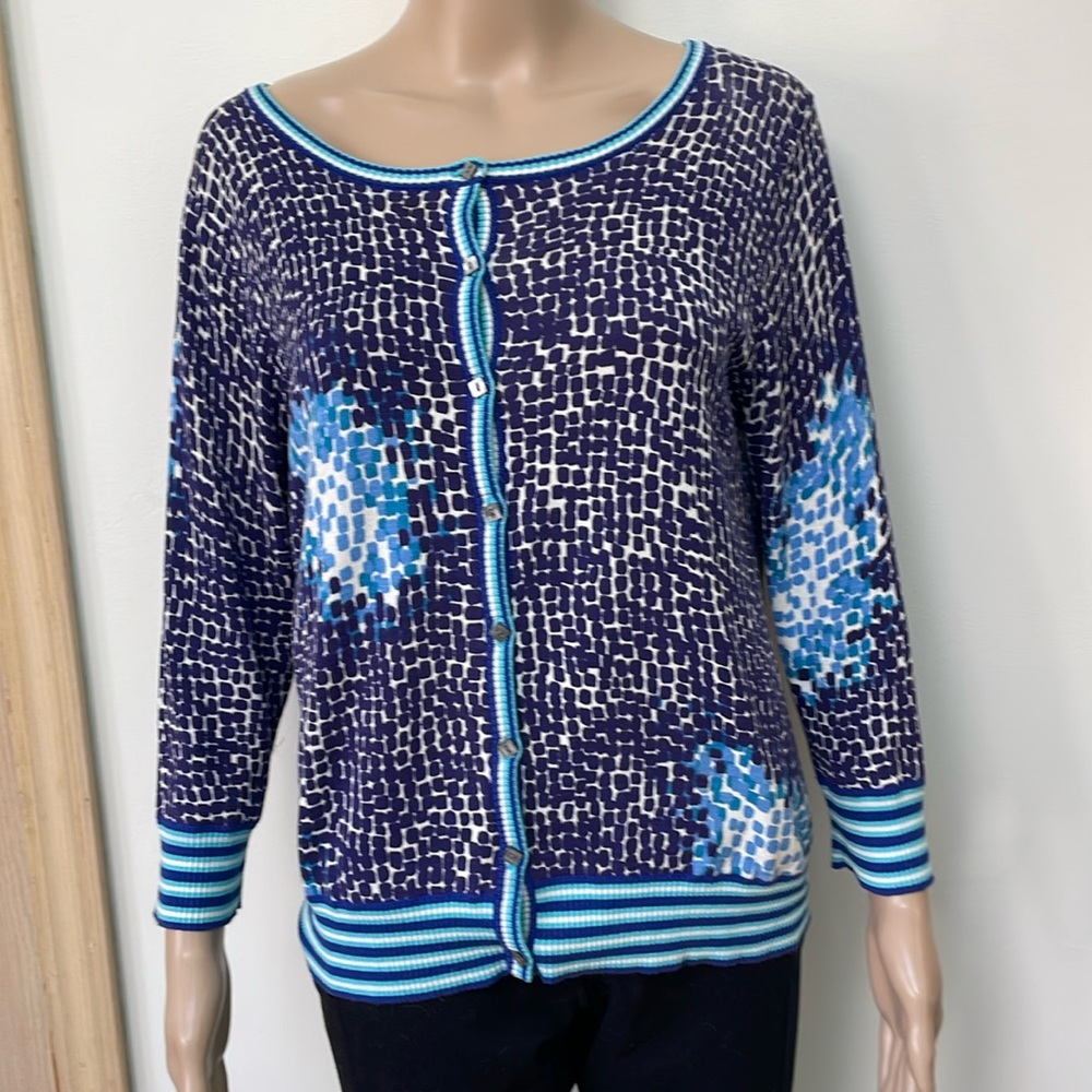 Cynthia Steffe Cardigan Large Sweater blue